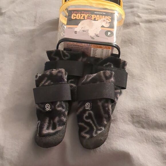 NEW Ultra Paws Cozy Paws Grey Indoor Boots for Dogs - Petite - Picture 4 of 9